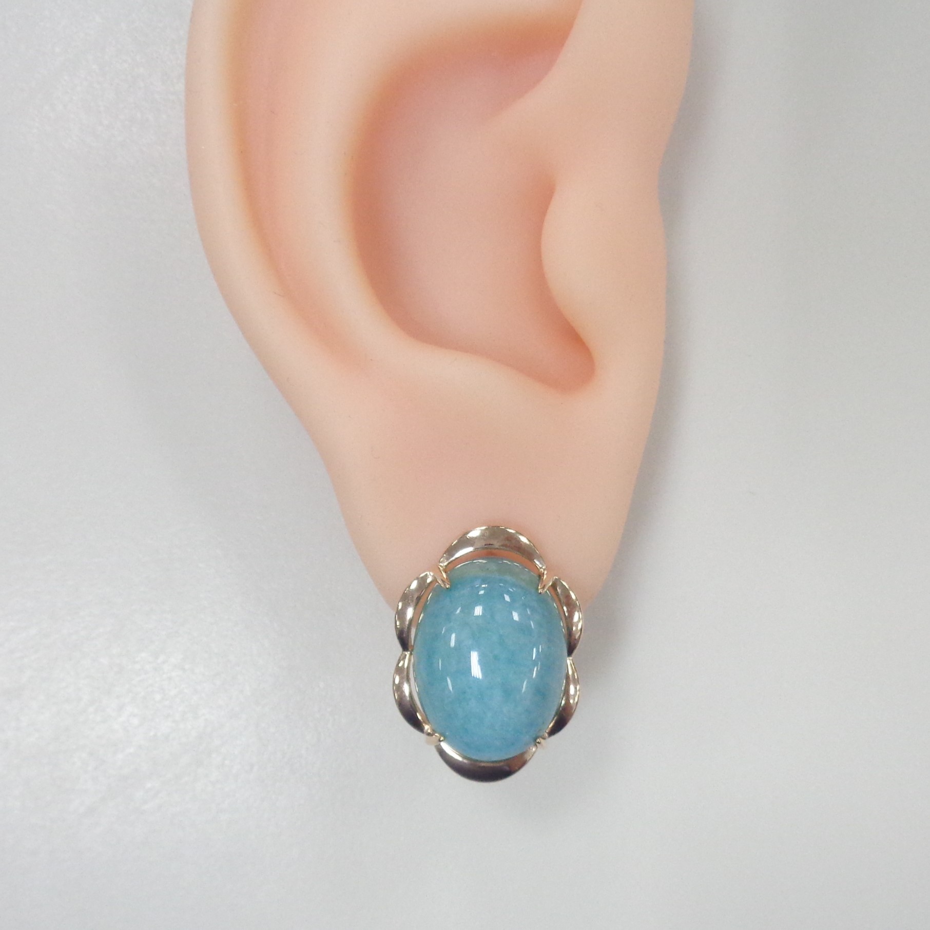 Серебряные серьги с амазонитами